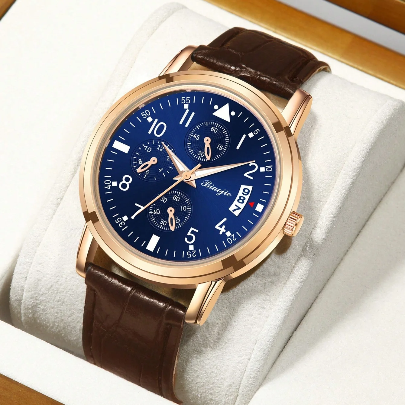 Men's Watch, Quartz Watch, Fashion Casual Watch, Elegant Leather Strap, Round Dial