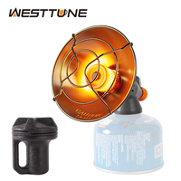 WESTTUNE Portable Mini Sun Gas Heating Stove Outdoor Camping Heater Stainless Steel Propane and Butane Tent Heater for Winter