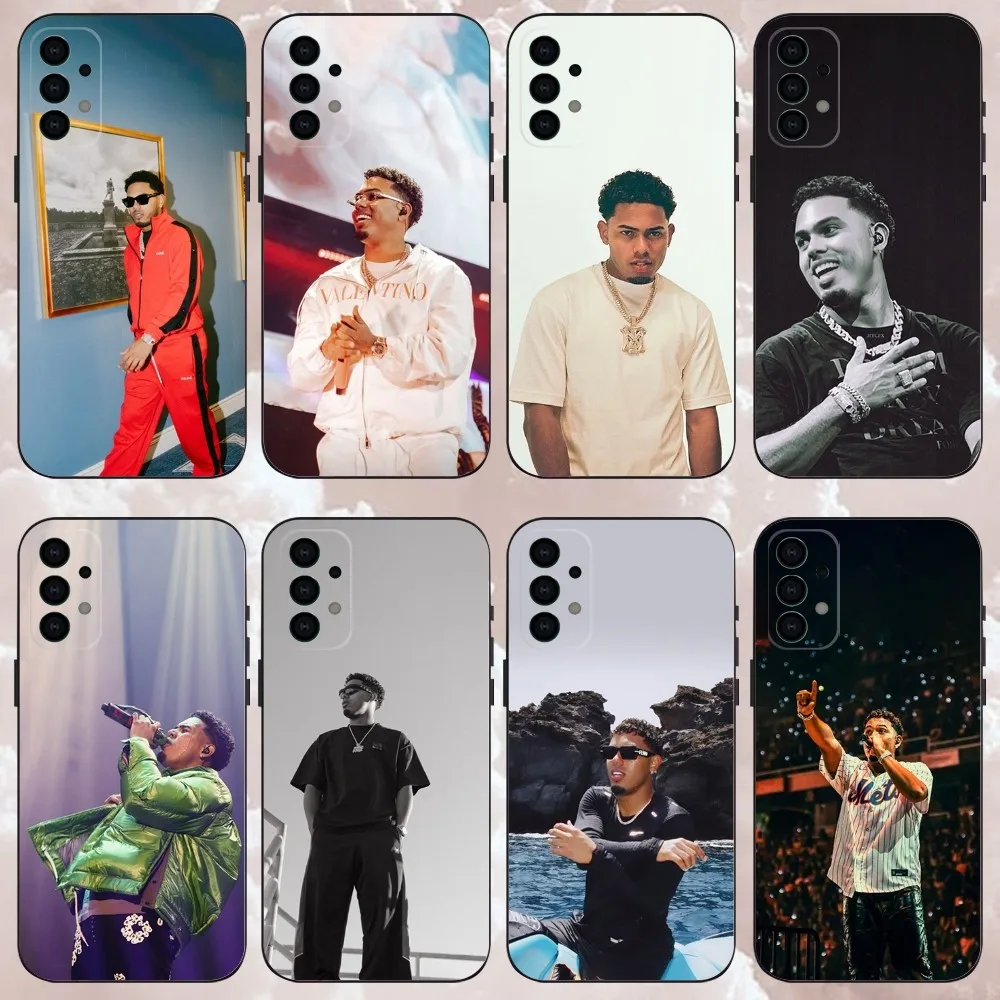 

M-Myke Towers Rapper Phone Case For Samsung Galaxy A13,A21s,A22,A31,A32,A52,A53,A71,A80,Soft Black Shell