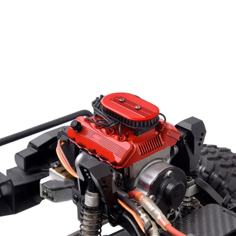 GRC V8 محرك مروحة المبرد غطاء المحرك عدة F76 موتور المبرد نموذج بناء أطقم ل 1/10 RC سيارات مقلد تصميم مدخل هواء #2