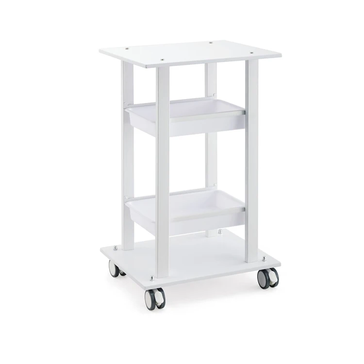 

Factory Supply Mobile Hairdressing Trolley Hair Salon Cart Beauty Machine White Trolley