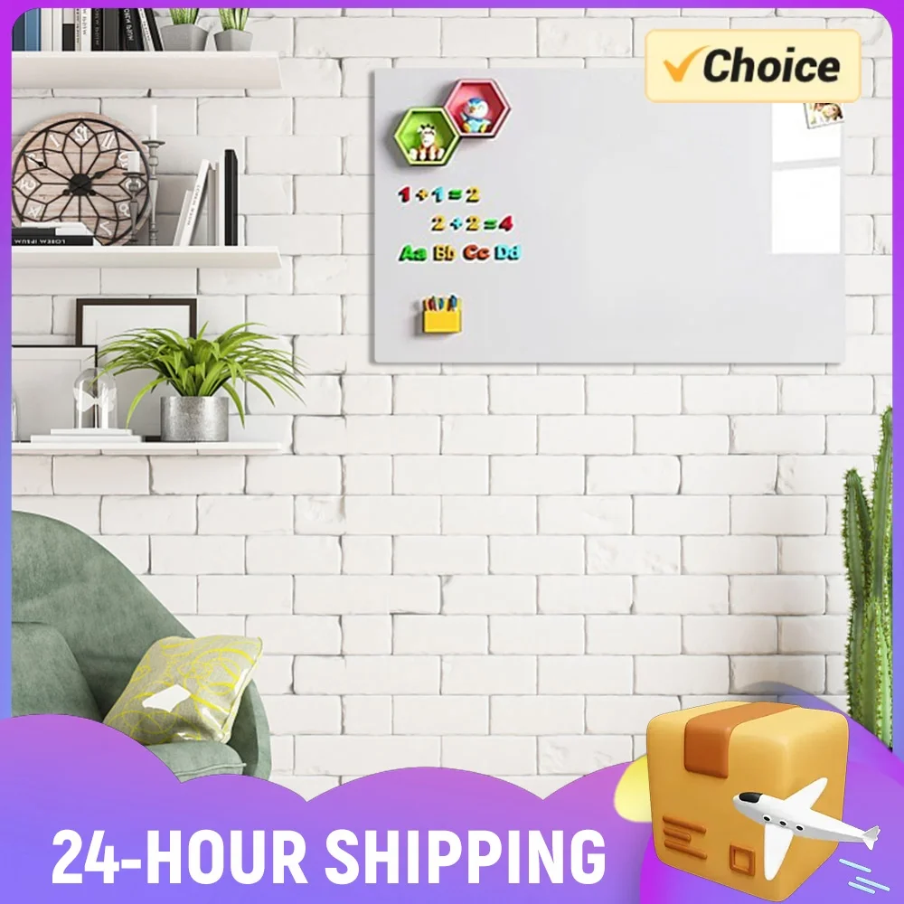 Magnetic White Board Sticker Include Marker Magnet Eraser Magnetic Whiteboard Contact Paper Removable Whiteboard Stick on Wall