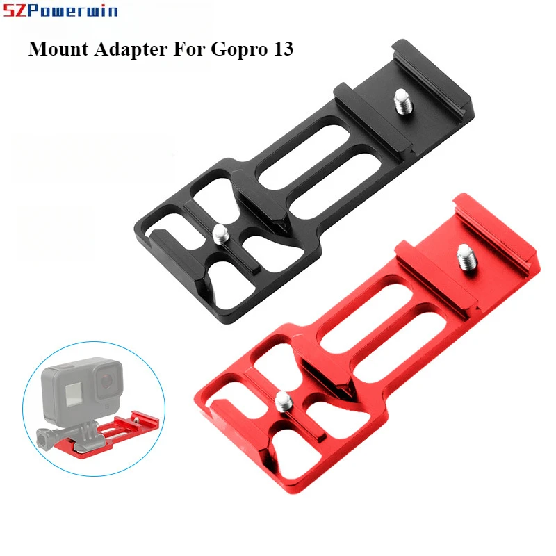 Cantilever Action Camera Mount Adapter with Dovetail 20mm Picatinny Weaver Rail for for Gopro Hero 13/12/11/10/9 DJI