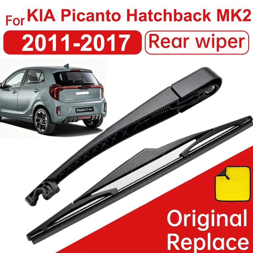 Back Windshield Windscreen Wiper Blade Set Kit For KIA Picanto Hatchback MK2 2011 2012 2013 2014 2015 2016 2017 Rear Window