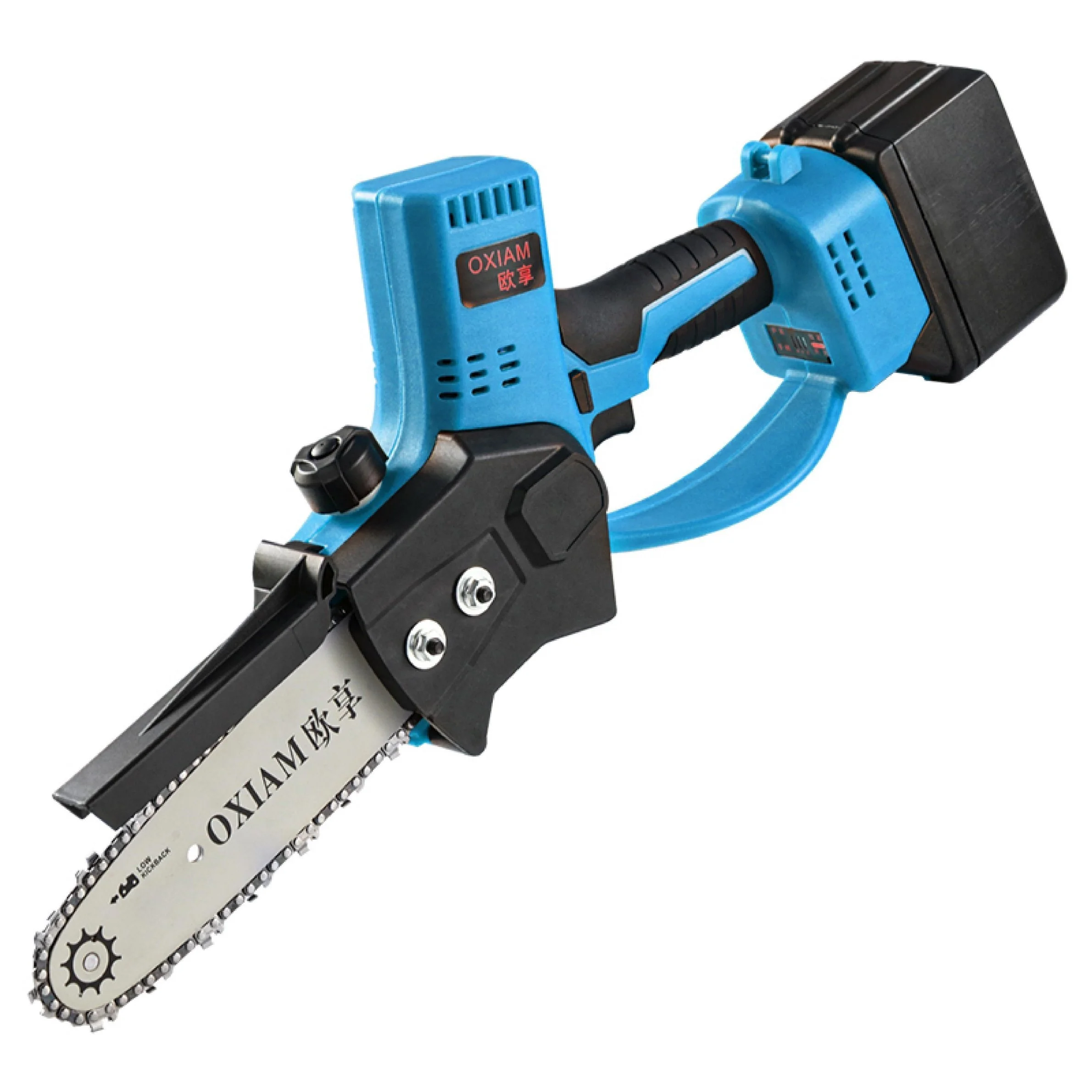 

Electric Chain Saw 4 Inch 21V Brushless Pruning Saw Electric Garden Mini Saw Wood Cutter Power Tool for 18V Battery