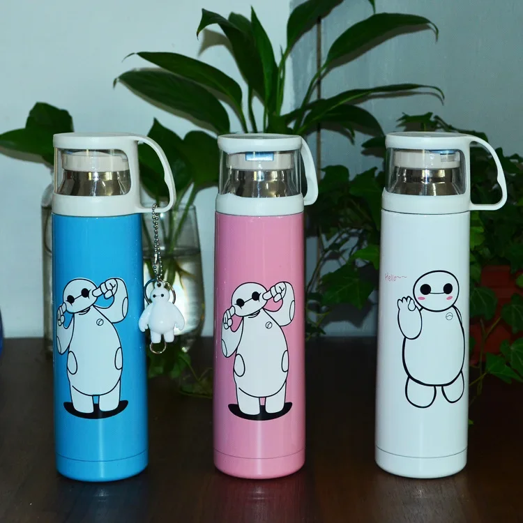 

Cartoon stainless steel thermos mug 500ml insulation straight Cups Vacuum Flasks Thermoses drinkware cup for outdoor KK 3055