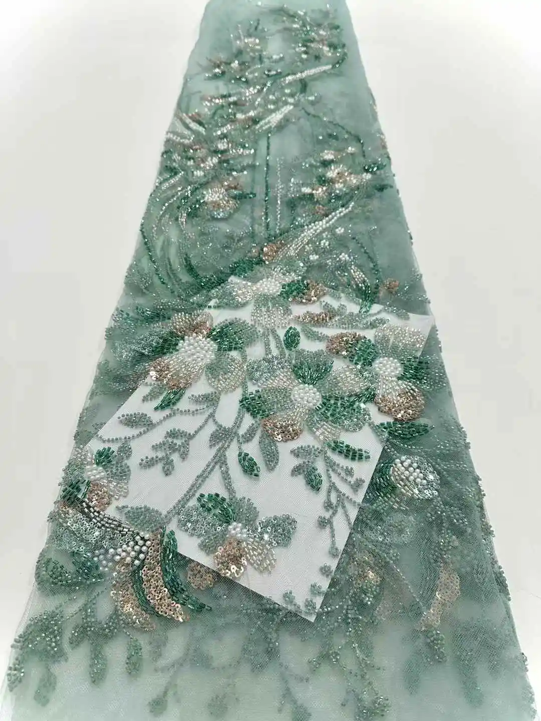 Африканская французская кружевная ткань с бусинами, 2021, высокое качество, вышивка блестками, розовая сетчатая кружевная ткань для нигерийских женщин, свадебные платья