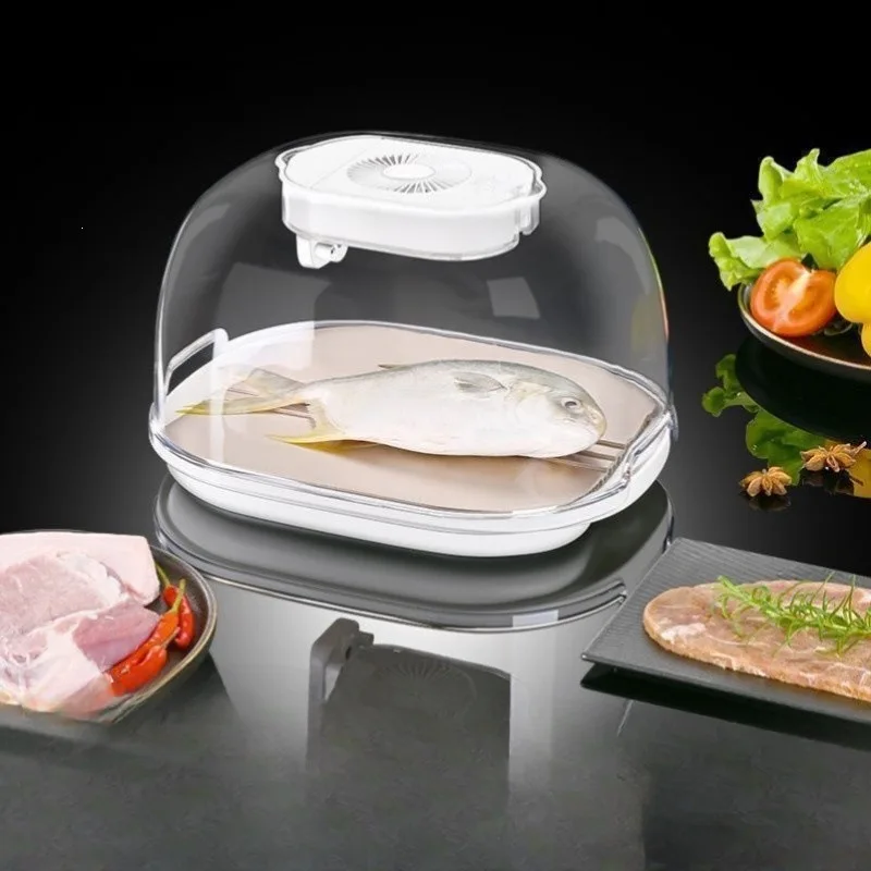 Thawing household constant temperature multi-function fresh-keeping fast kitchen thawing machine ultraviolet drain basket