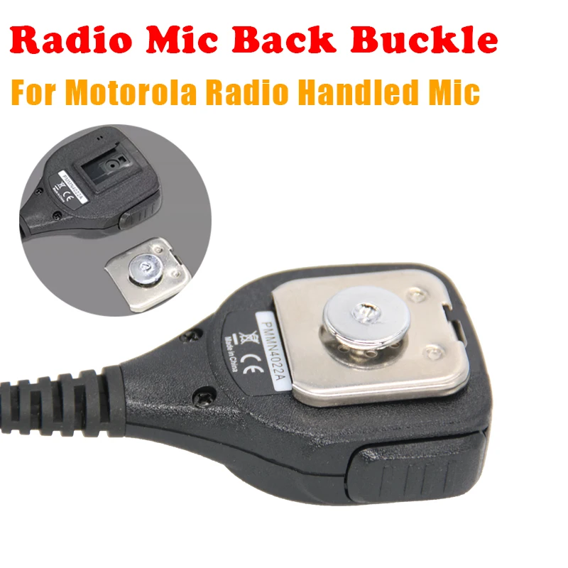 Replacement PTT Mic Belt Clip Handheld Speaker Microphone Clip For Motorola PMMN4013A 4021 4022 4013 4051 4025 Two Way Radio