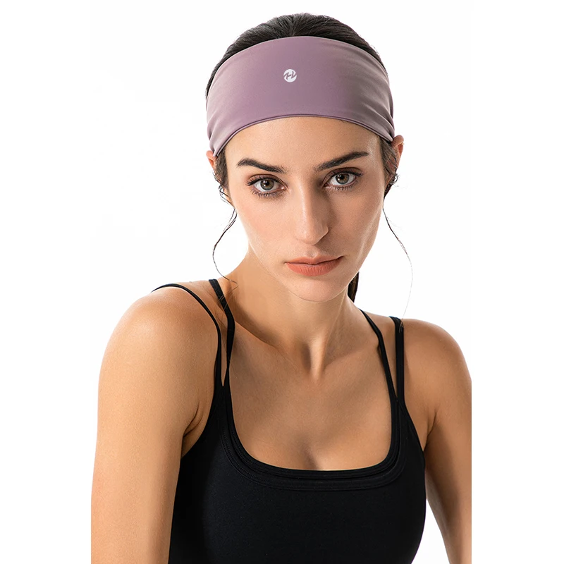 HImport-Bandeau de yoga pour femmes, vêtements de sauna transpirants, absorbant la sueur, conducteur de sueur, large