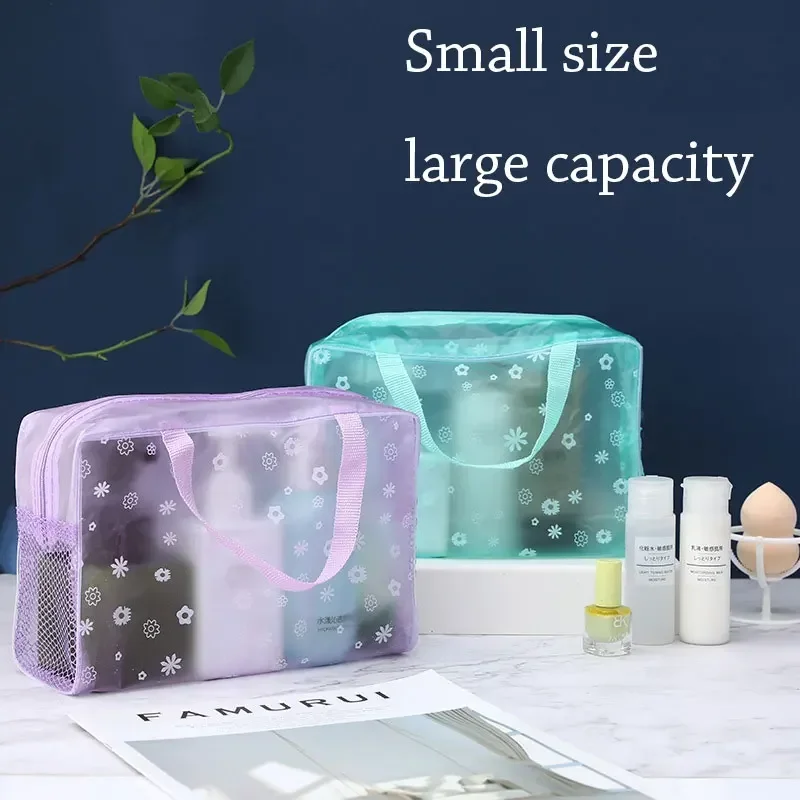 

Women's Waterproof Makeup Bag Cosmetic Bags Travel Toiletry Wash Case Handbag Organizer Waterproof Female Storage Make Up Cases