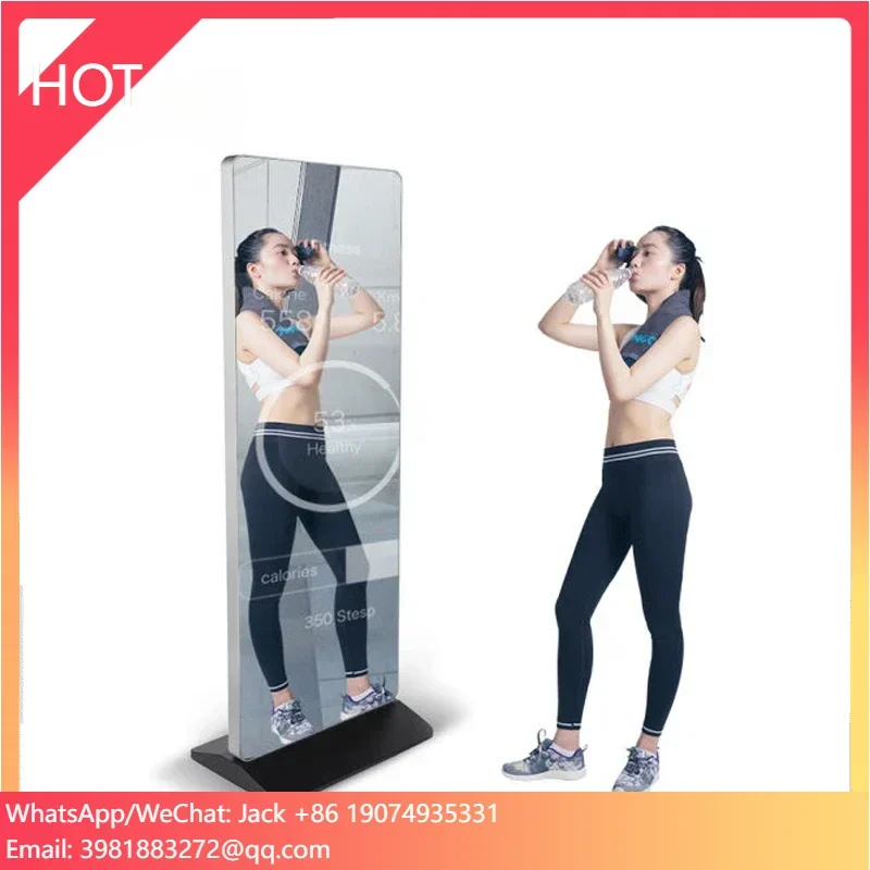 

Современное зеркало Android Smart Fitness Magic Mirror фото стенд сенсорный экран зеркало настенное цифровое табло ЖК-дисплей