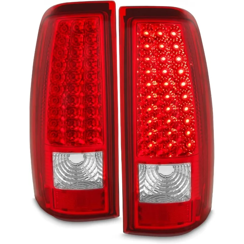

AKKON - Pickup Truck Red Clear G2 LED Tail Lights Brake Lamps Pair