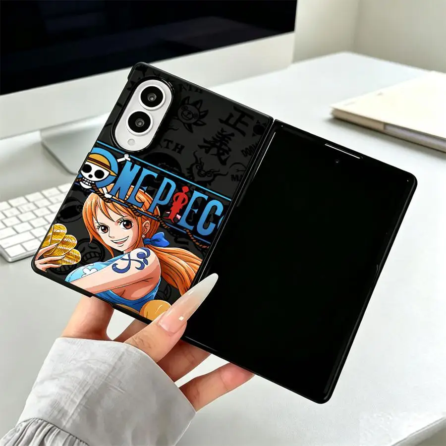 Luxury Phone Cover Case for Samsung Galaxy ZFold Wide Z Fold 8 Z Fold8 Wide ZFold8 Cartoon Nami