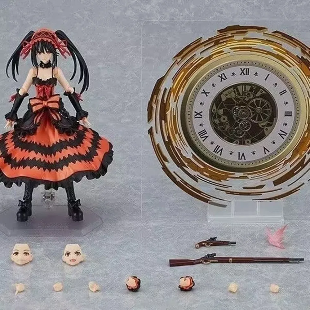 

Date A Live Protagonist Tokisaki Kurumi figma 585 Articulated Action Figure Toys Collect Decoration Anime Birthday Gifts
