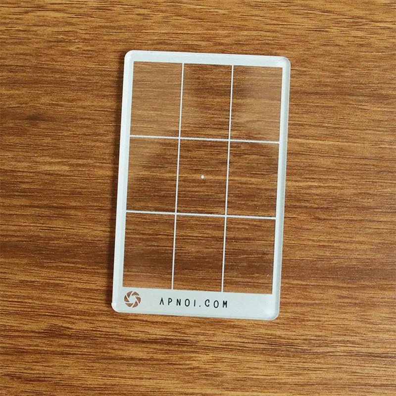 Golden Triangle Composition Tool Viewfinder/Viewer Photography/Painting/Drawing Credit Card Size Acrylic 1Set