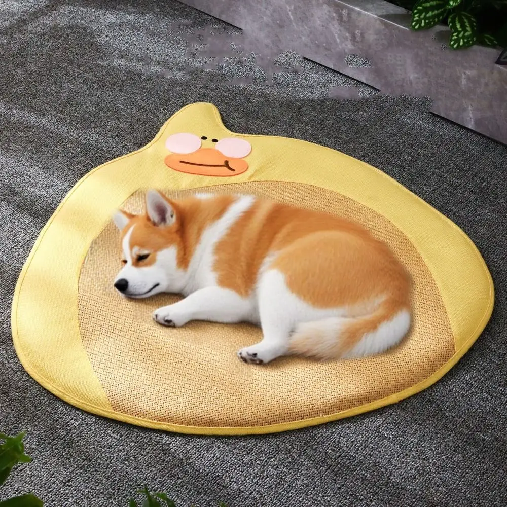 

Comfortable Animal Shaped Cat Cooling Pad Breathable Non-slip Pet Cool Mat Soft Washable Ice Cooling Mat Comfort Rest