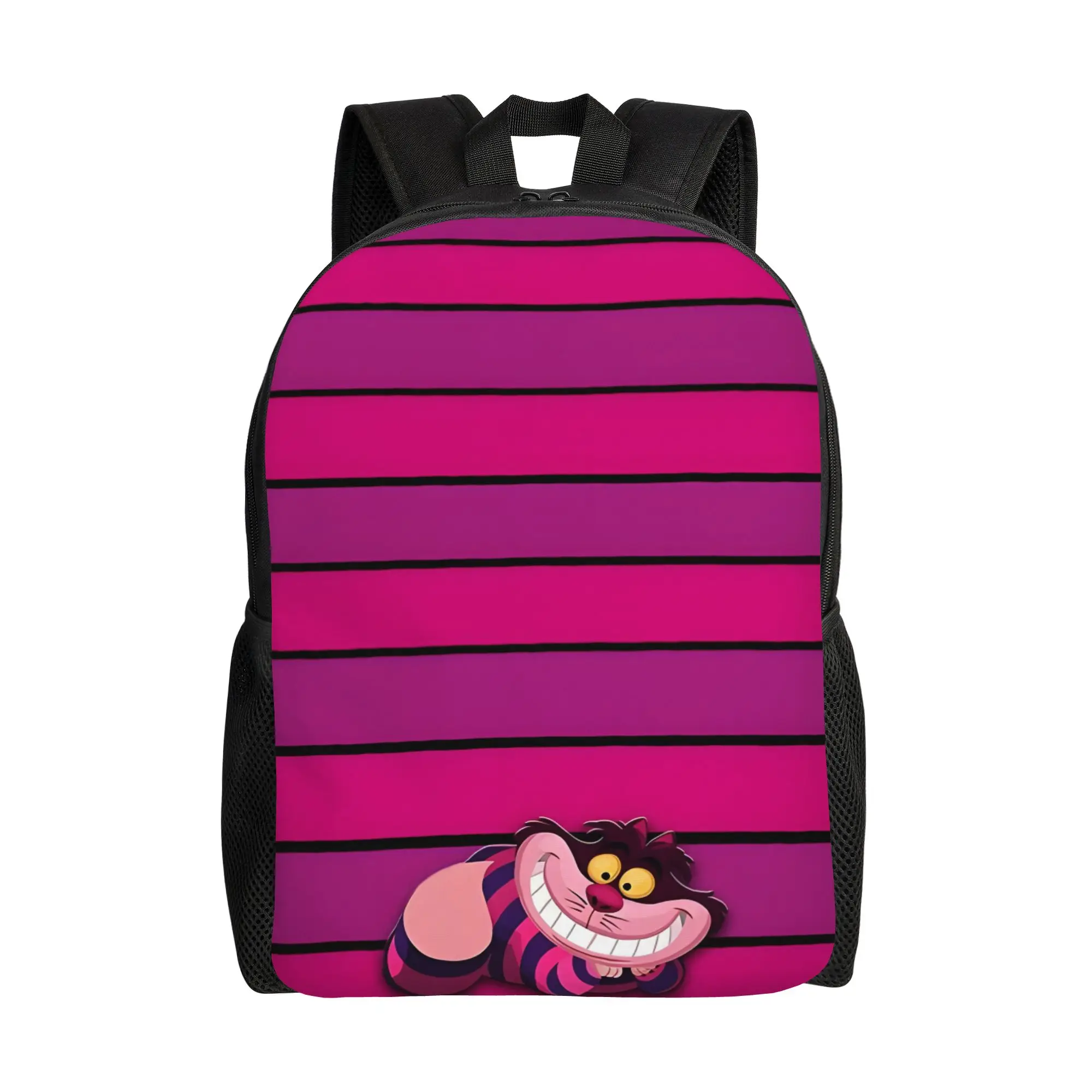 

1Piece Disney Cheshire Cat Laptop Bag Zipper Closure Alice in Wonderland Cheshire Cat Backpack New Term Starts
