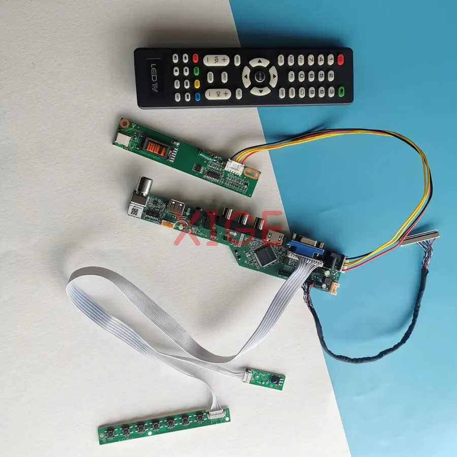 

For B154EW08 B154EW02 B154EW04 B154EW01 Matrix Controller Drive Board DIY Kit HDMI+VGA+AV+USB 1280*800 LVDS-30Pin 1CCFL 1280x800