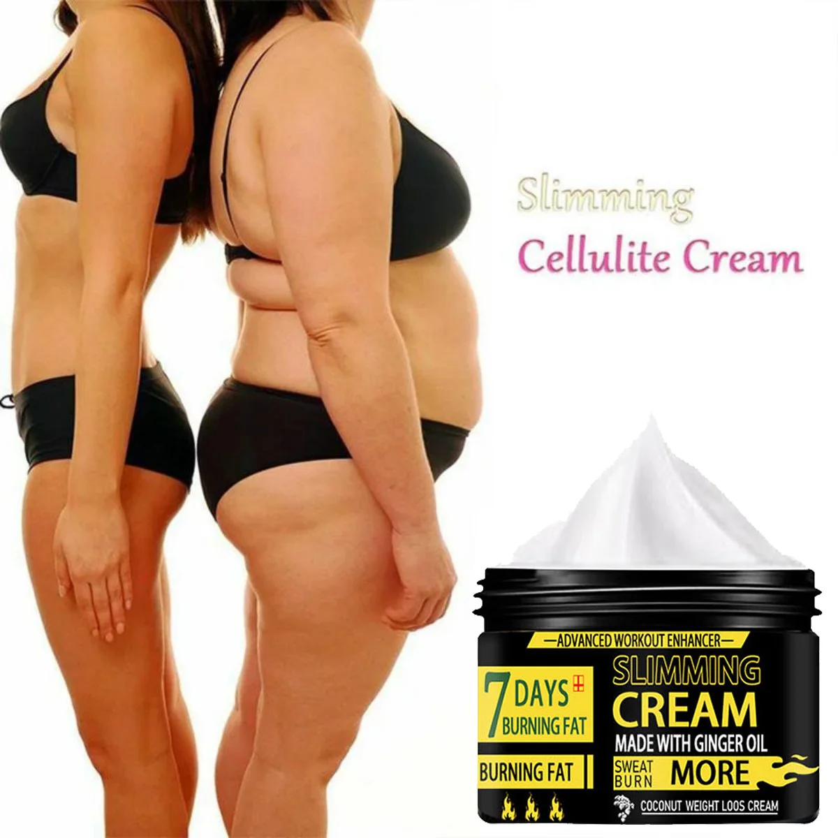 Ginger weight loss cream for weight loss, waist and leg fat burning and shaping cream, firming and lifting body care