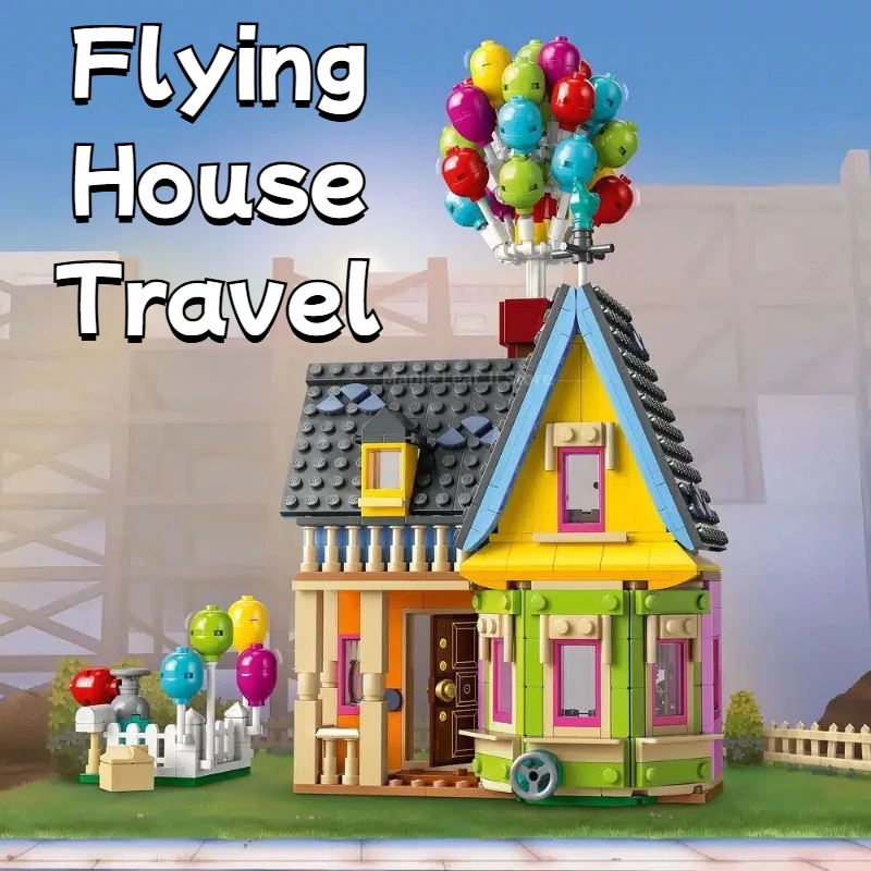 Up House Building Blocks Movie Travels Of Flying House Construction Brick blocks Model Kit Toys For kid Christmas Birthday Gifts