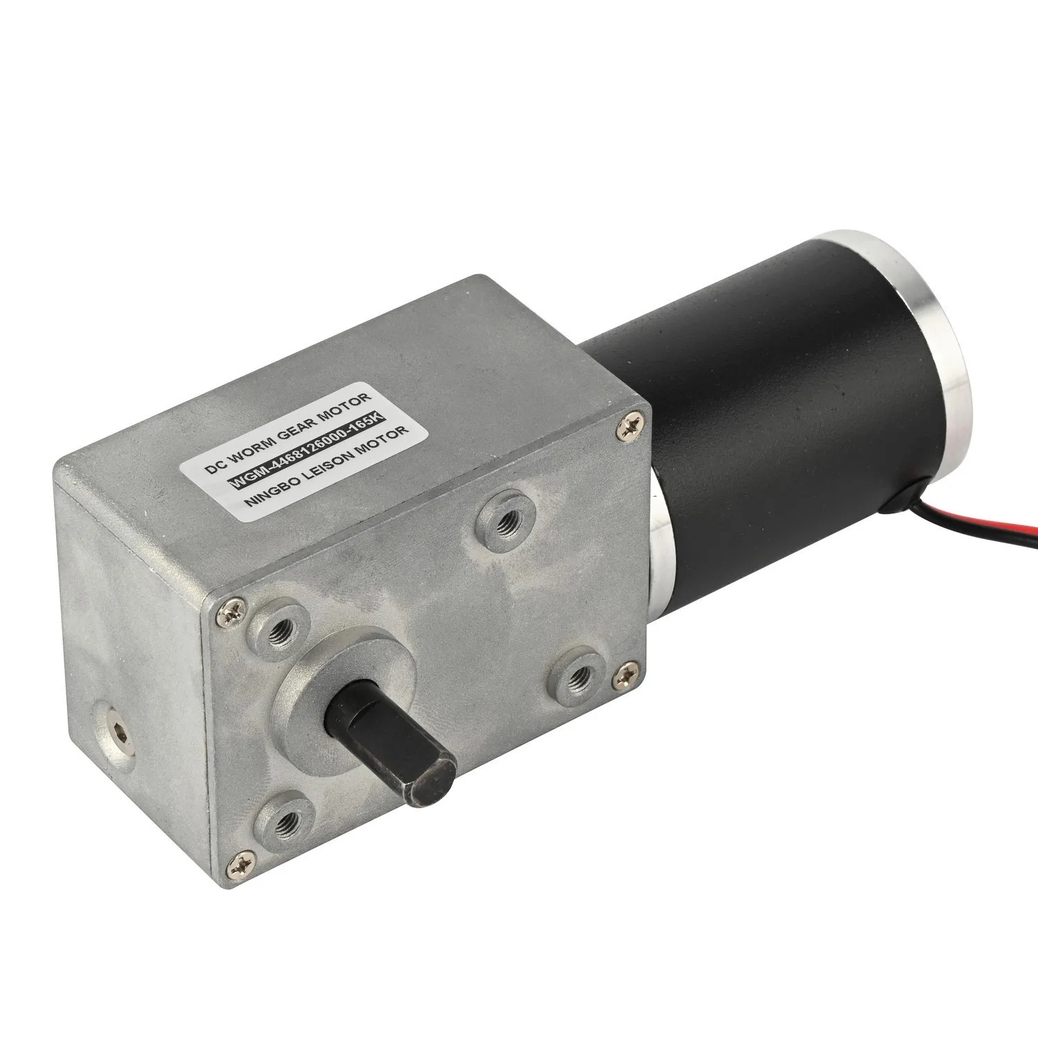 

High Torque DC Micro Worm Gear Motor with Dual Shaft 12 Volt 24 Volt 6rpm 120rpm With Encoder for Robitcs