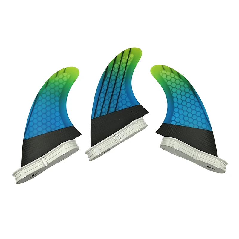 M/L Tri Fins Set UPUSRF FCS II Performer 3 Fins Fiber Carbon Fins For Surfing Double Tabs 2 Surfboard Fins