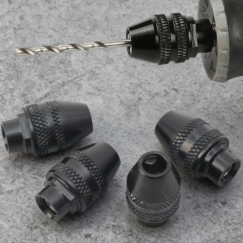 Accessori per adattatori per convertitori per mandrino a cambio rapido universale per utensile rotante di ricambio per mandrino per molatura elettrica multimandrino senza chiave