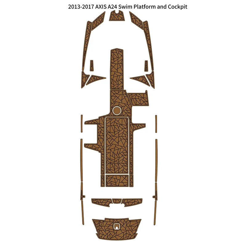 

2013-2017 AXIS A24 Swim Platform Cockpit Pad Boat EVA Foam Teak Deck Floor Mat