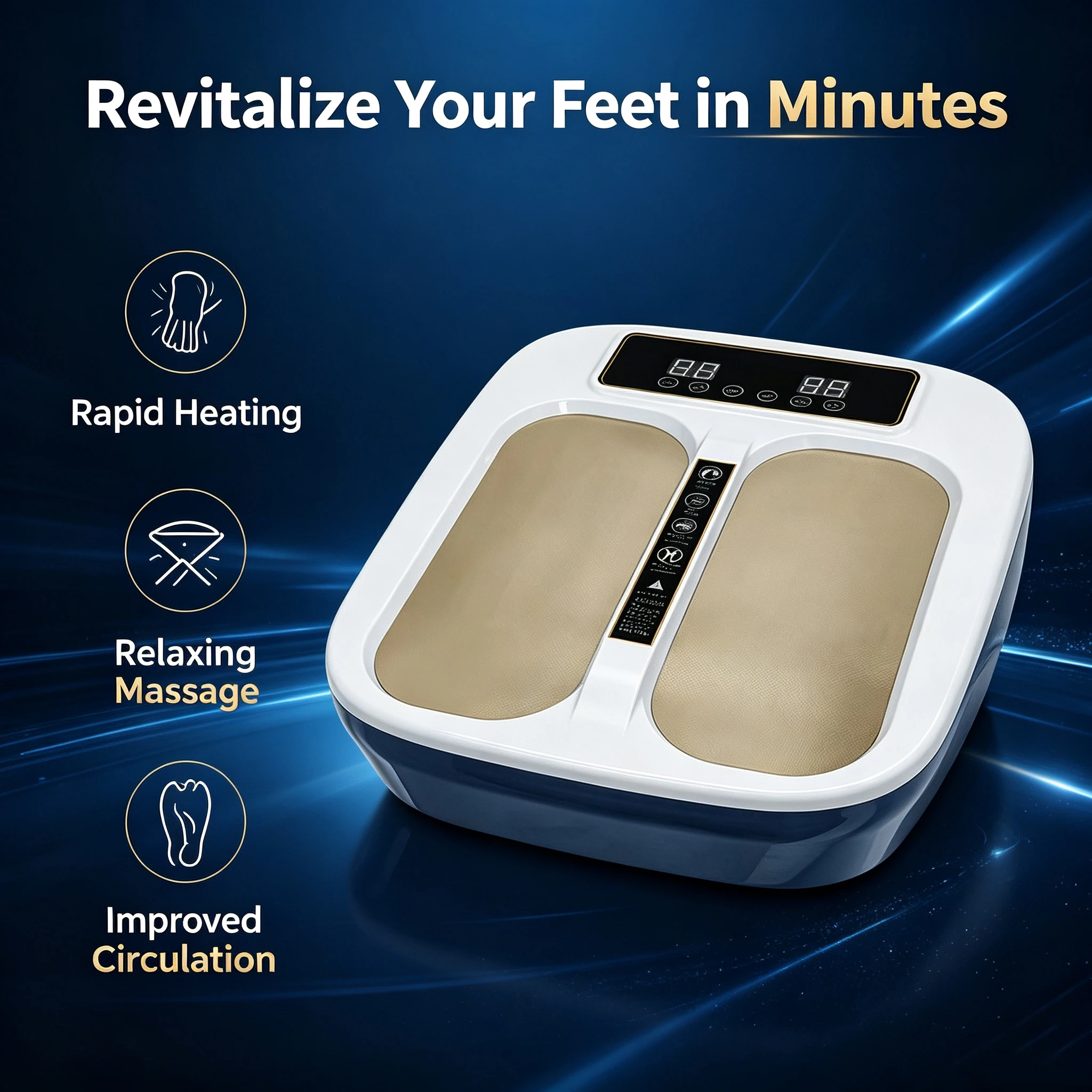 Terahertz P90 Foot Massager With Magnetic Heating Function Home Use Electric Foot Relax Machine For Daily Foot Comfort