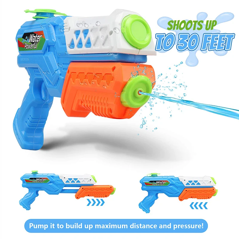 Pistolet à eau manuel d'été en plein air, piscine de plage, jouets ludiques, pistolet à eau de grande capacité, jouets d'interaction Parent-enfant, cadeau pour enfants
