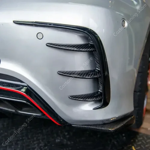 Para Mercedes W176 parachoques trasero parpadea una clase A180 A200 A250 A35 A45 AMG línea divisor de parachoques trasero 2013-2018 kits de carrocería Tuning