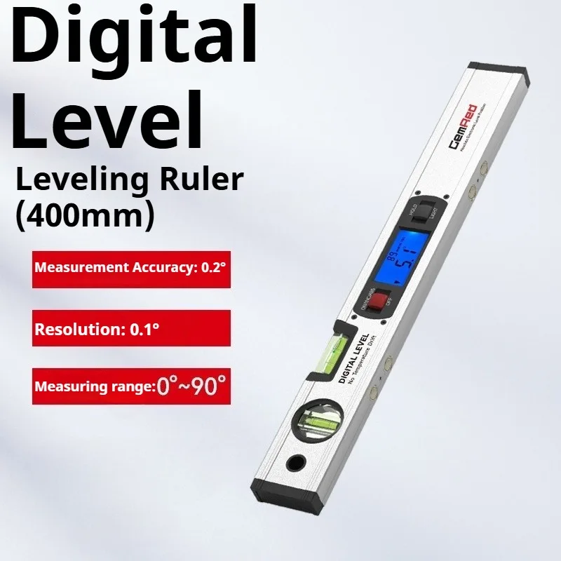 

Digital Inclinometer Level Ruler Electronic Magnetic Backlit Angle Finder Construction DIY Slope Measurement Measuring Tools