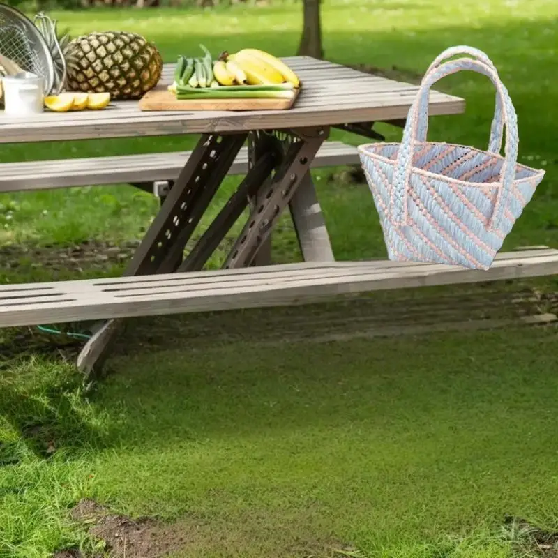 DIY Knitting Crochet Bags Kit with Mesh Plastic Canvas Sheets Ribbon Set for Craft Shoulder Bag Accessories Tool Kit