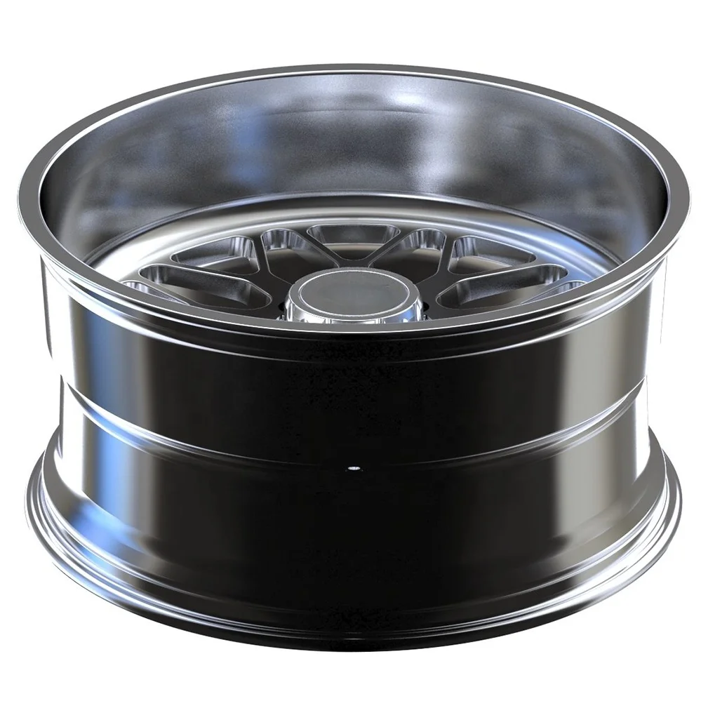 Forged Deep Dish Lip 4x4 Alloy Jantes 8x170 5x139.7 6x139.7 Pickup Truck 24x12 24x14 26x14 26x16 Offroad Wheels H Type view 2