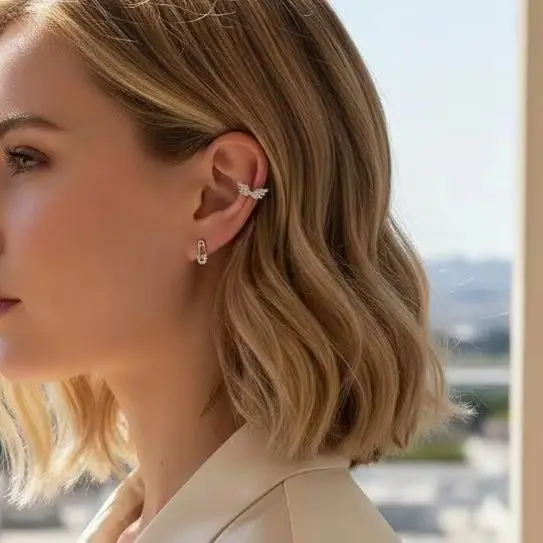Angel Wings Ear Cuff Earrings for Women Minimalist Non Pierced Wing Jewelry Unique Gifts for Weddings and Parties