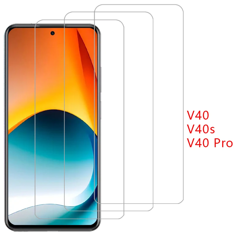 Funda para teléfono ZTE Blade V40 Pro V40S, protector de pantalla de vidrio templado para Blade V40 V 40 S 40S 40V V40Pro, cubierta trasera 360