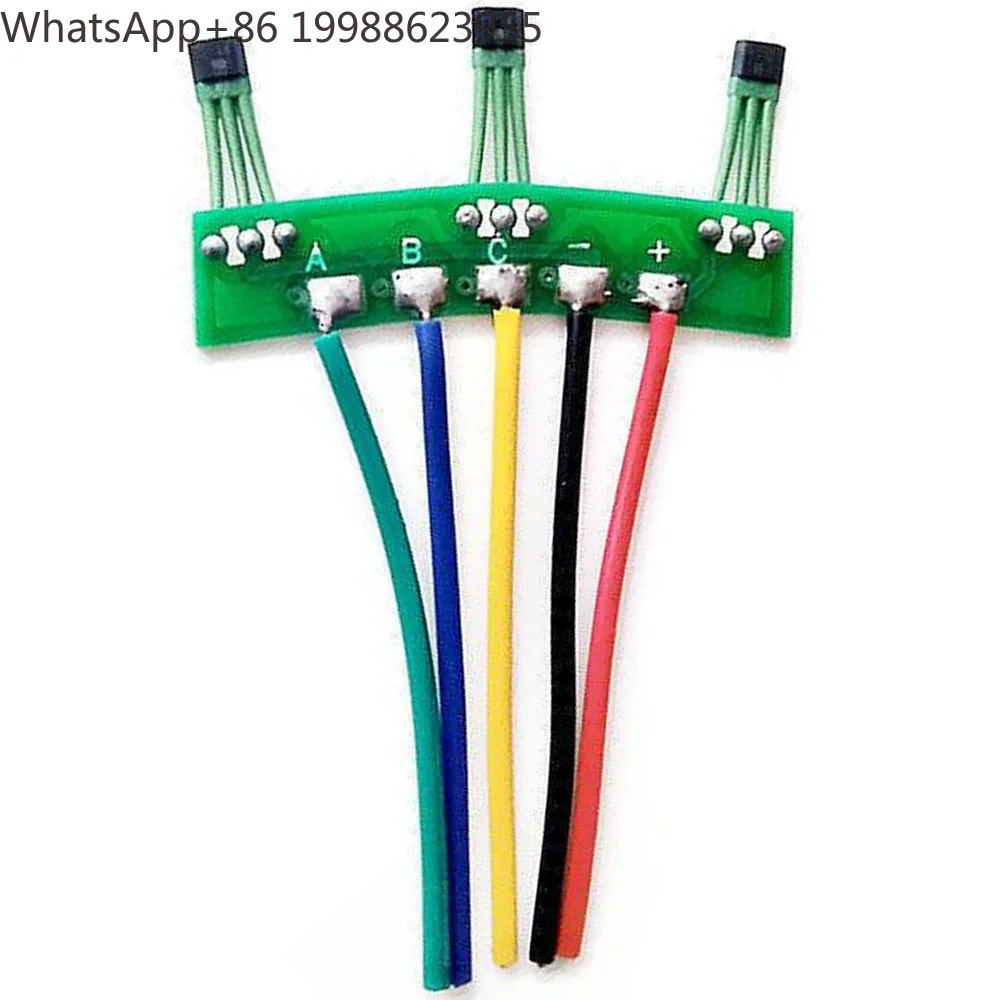2-Wheels Electric Vehicles Motor Hall Sensor with Board Cable 120 Degree Motor 3144 3413 Hall Circuit Board Element E-Bike