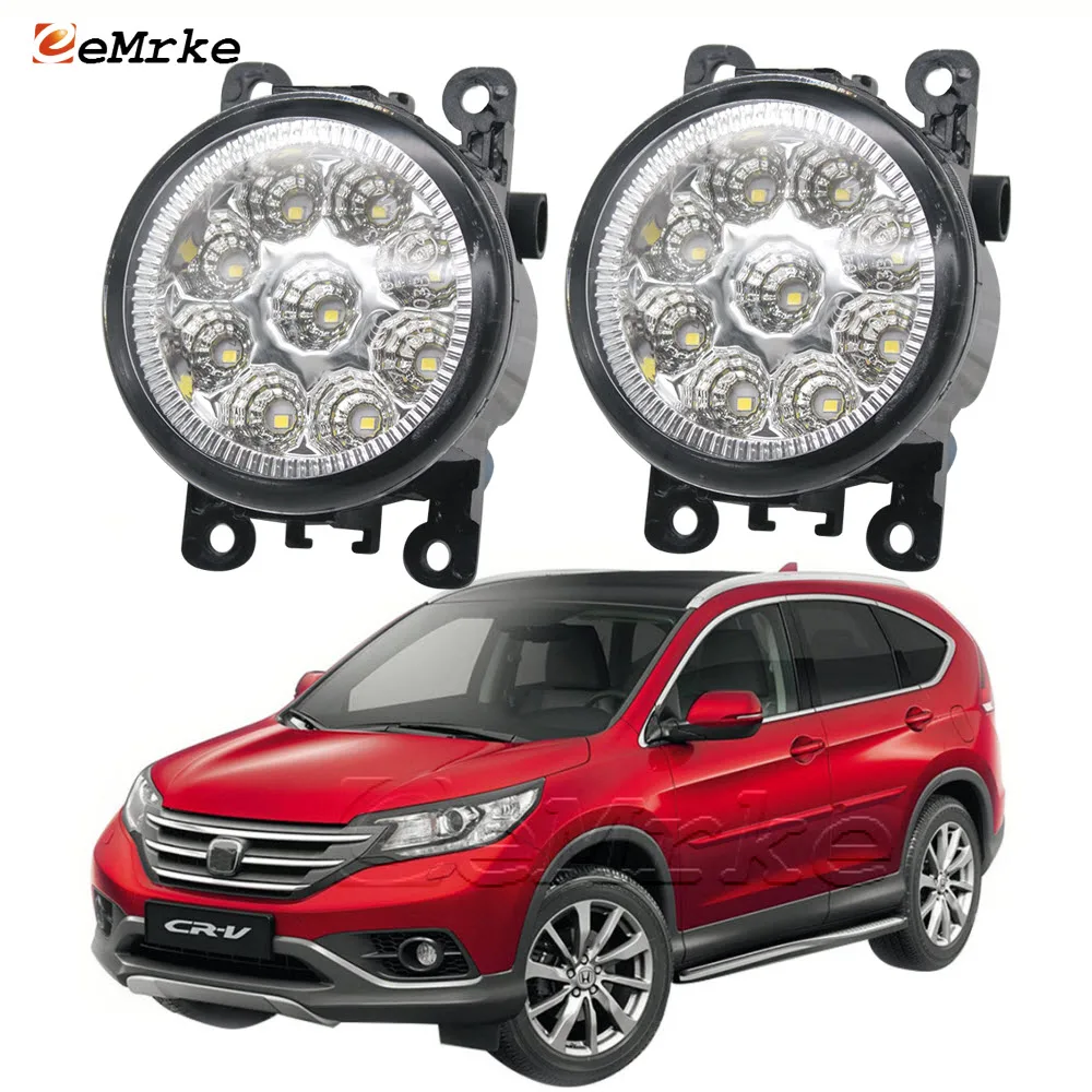 

2X Led Fog Lamp Assembly for Honda CR-V CR V IV RM_ 2012 2013 2014 H11 12V Halogen Fog Lights Front Bumper DRL Headlights PTF