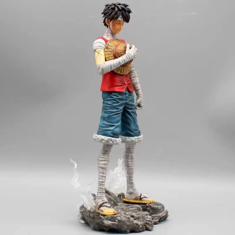 One Piece 3D2Y Marineford Arc Luffy Mourning Statue Anime Figure The Death of Ace GK Model Collect Ornaments Figurine Toy Gifts