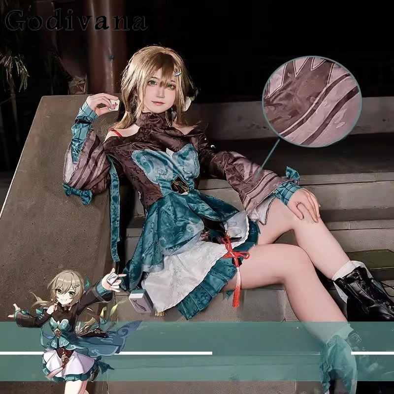 

Cosplay Party Halloween Costume Skirt Set Women Uniform Role Play Wig Full Suit Female Anime Game Coat and Skirt Outfits