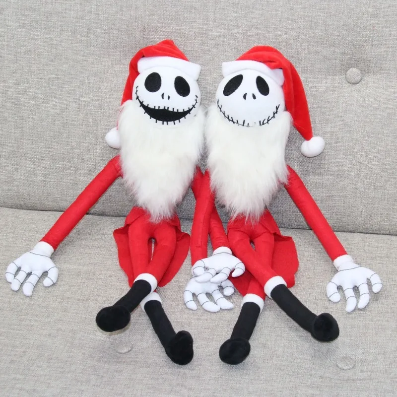 50cm Disney pesadilla antes de Navidad rey calabaza Santa Claus Jack muñeca calavera monstruo Halloween juguete de peluche decoración regalo