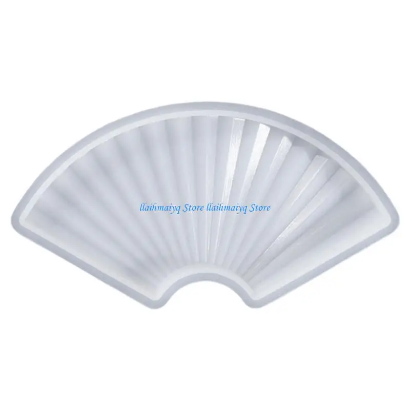 

573B Heat Resistant Tray Silicone Mold Versatile DIY Fan Silicone Mold For Crafting Heat Resistant And Decorative Trays