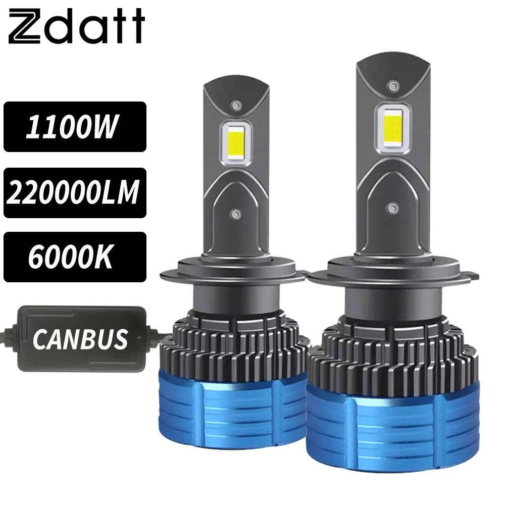 

Car Lights H4 H7 LED Car Headlight Bulbs Canbus 1100W 220000lm H11 H8 9005 HB3 HB4 Auto Lamps 6000K 12V Led Light-emitting Diode