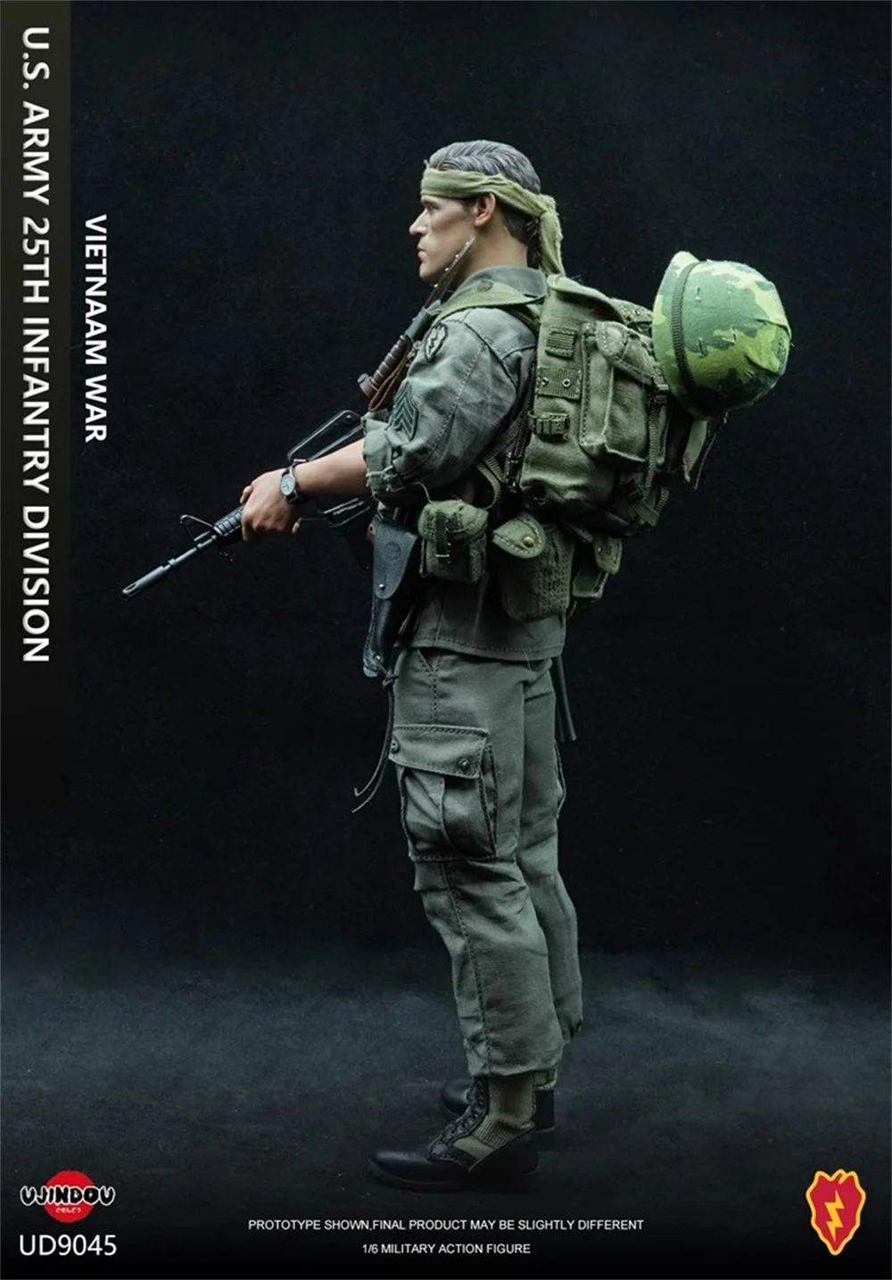 1/6 UJINDOU UD9045 US. 25. Tough Guy Soldat Puppe Vietnam War Man Komplettset bewegliche Actionfigur 12" zum Sammeln