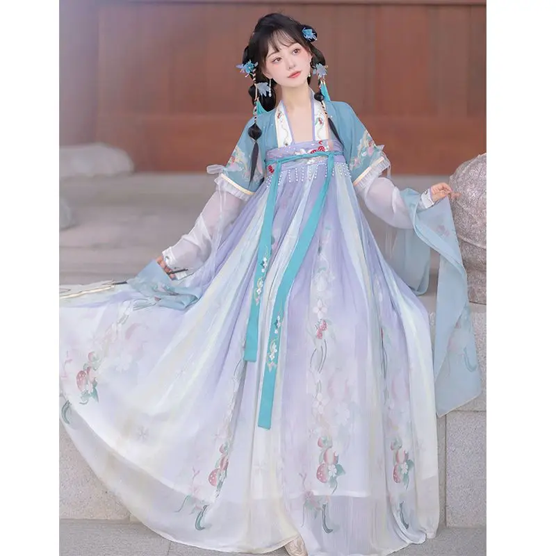 

Traditional Chinese Clothing Hanfu Women 2026 New Spring and Autumn Season Improved Han Elements Tang Style Ancient Costume