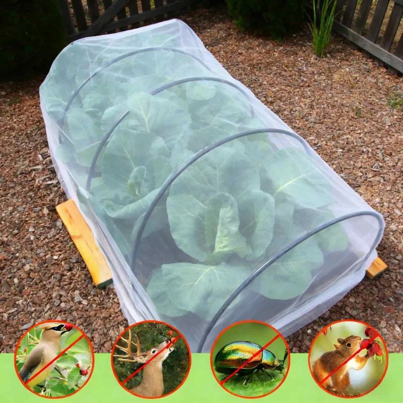High Bed Insect Net for Outdoor Garden Special Breathable Mesh Mosquito Cover Protective Case 98.43x196.85 Inch
