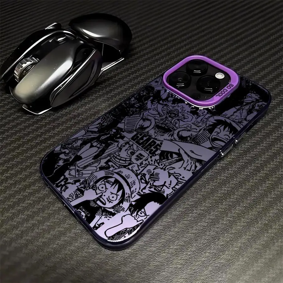 Soft Shell Handyhülle für iPhone 16e 17 Air 14 15 16 Plus 11 12 13 Pro Max One Piece Cartoon Cute Luffy