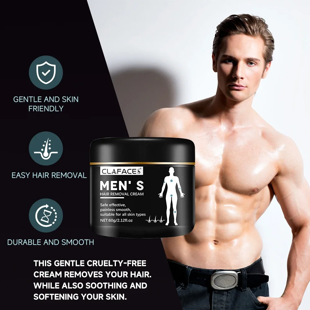 Men'S Painless Hair Removal Cream Mild Non Irritating Hair Removal Cream Body Arm Armpit Leg Gentle Refreshing Hair Removal