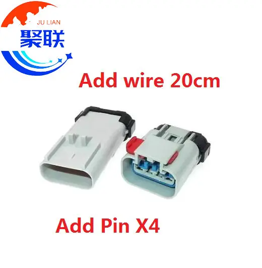 1Set 4Pin 54200410 54200414 54200415 AC Assembly Auto Accessories Car Sensor Cable Harness Waterproof Socket for Ford